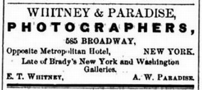 1865 Trow's NY Register_p975 069 Whitney & Paradise